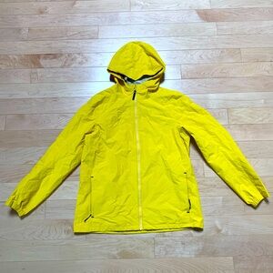 Bright Yellow Hooded Lolë Rain Jacket